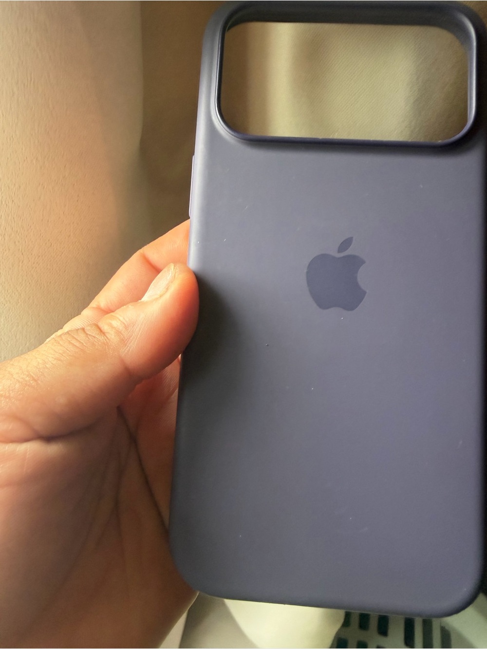 Apple Silicone iPhone Case in purple fog